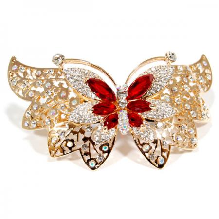 قیمت کلی گیره مو نگینی طرح پروانه