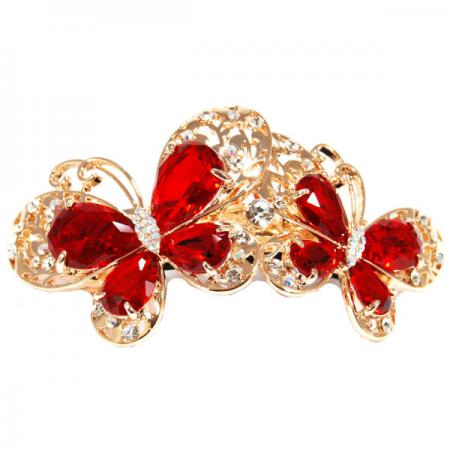 شناخت انواع گیره مو نگینی طرح پروانه