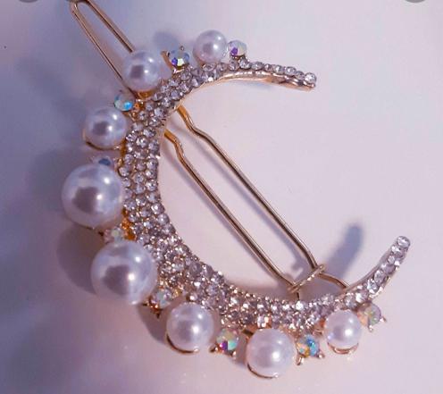 فروش ویژه گیره مو زنانه طرح ماه