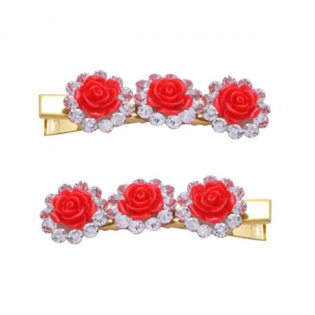 تولید انواع گیره مو طرح گل رز