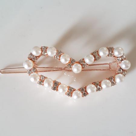 فروش مستقیم گیره مو فلزی نگین دار